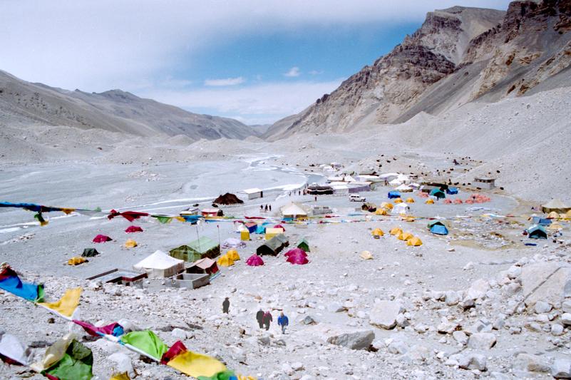 Le camp de base de l'Everest.